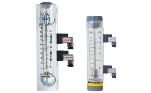 帶報(bào)警開關(guān)式有機(jī)玻璃轉(zhuǎn)子流量計(jì)圖示